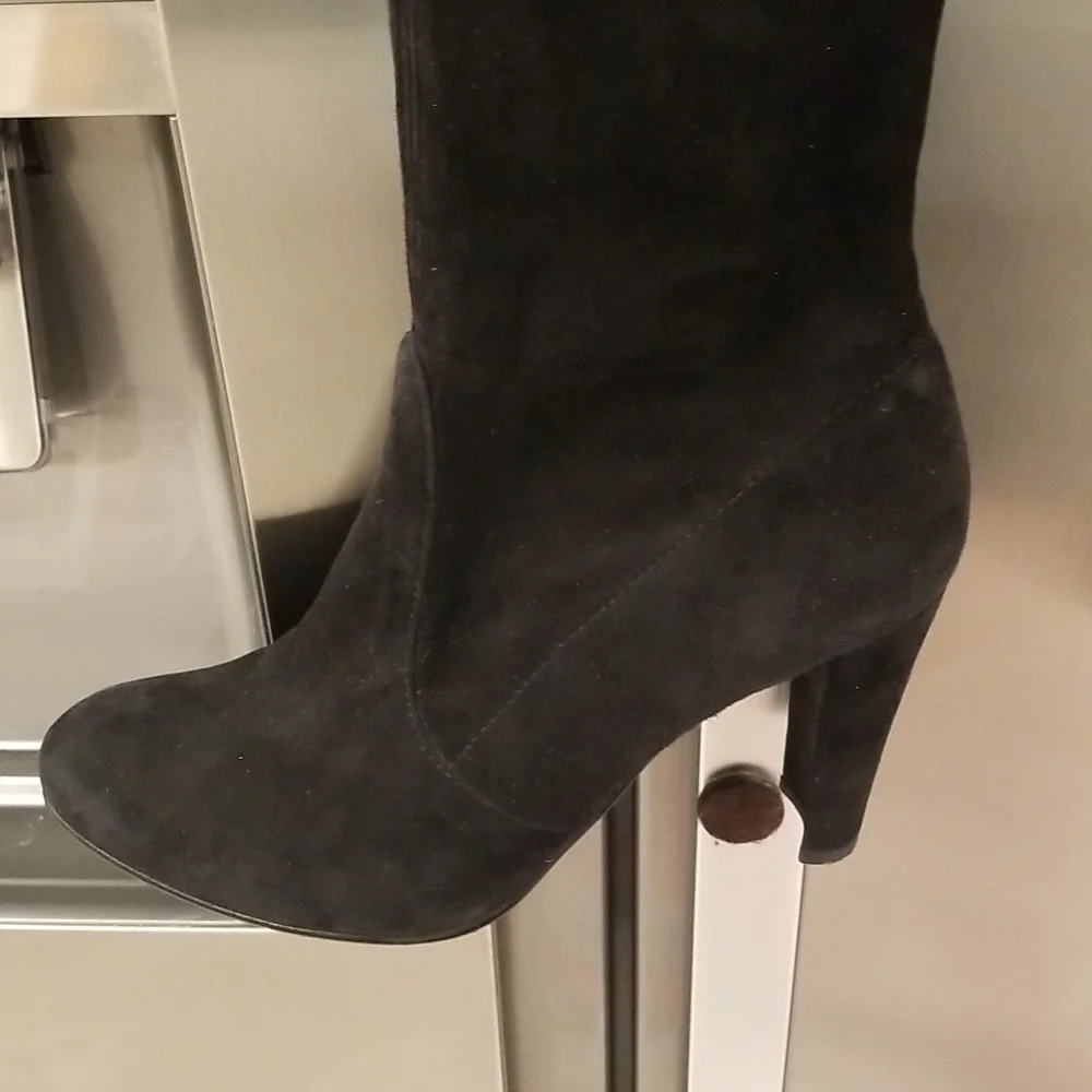 💕STUART WEITZMAN💕 Highland Suede Over-the-Knee Boots ~ Black 8.5
